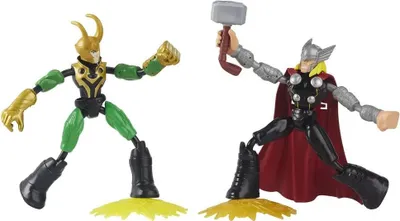 Produktbild von Hasbro Marvel Avengers Bend and Flex Thor Vs. Loki