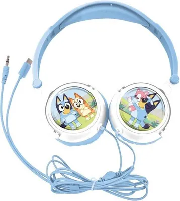 Obrázok produktu pre Slúchadlá, Filaire Stereo skladacie s obmedzením hlasitosti, Bluey, detské slúchadlá