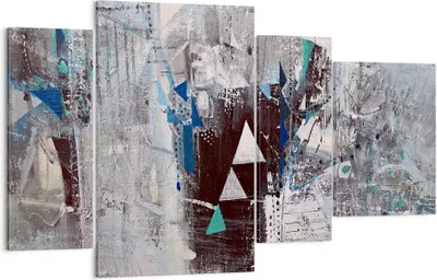 Produktbild von Bild auf Leinwand - Leinwandbild - Abstraktion modern - 120x70cm - Wand Bild - Wanddeko - Leinwanddruck - Bilder - Kunstdruck - Wanddekoration - Leinwand bilder - Wandkunst - DL120x70-4006