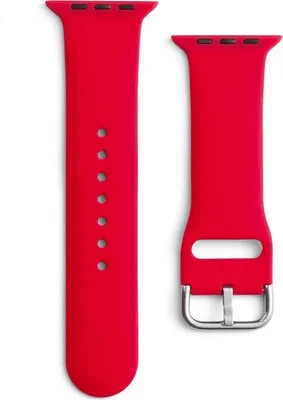 Produktbild von starfix APS-Silikonarmband für Apple Watch Ultra/9/8/7/6/5/4/3/2 / SE (49/45/44/42 mm), rot