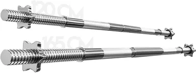Obrázek produktu pro Physionics Činková chromovaná tyč 120 cm + hvězdicové zámky