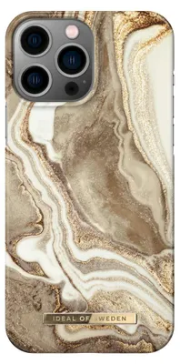 Immagine prodotto di iDeal of Sweden Custodia stampata per iPhone 14PM Sabbia dorata Marmo