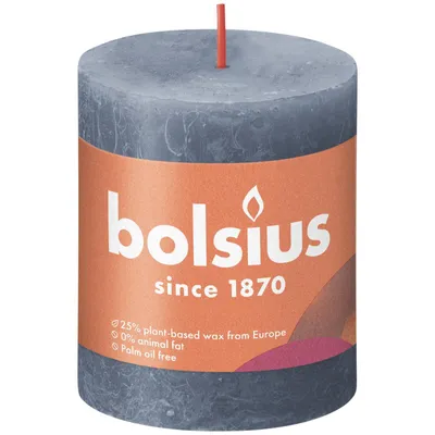 Produktbild von Bolsius Rustik Stumpenk. Hortensien