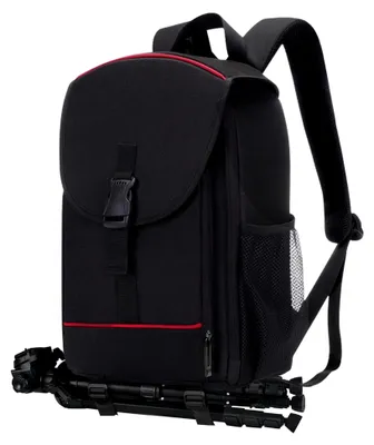 Produktbild von Kamerarucksack Klein für DSLR, SLR und spiegellose Kameras mit Regenhülle, Schwarz