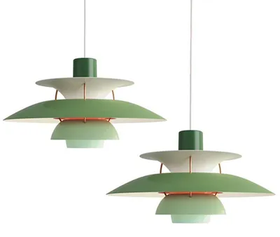 Zdjęcie produktu dla Zestaw 2 sztuk lamp wiszących ZELURXX w stylu skandynawskim, nowoczesna lampa wisząca LED, lampa do jadalni, aluminium, regulowana wysokość, lampa do salonu, Ø40 cm,