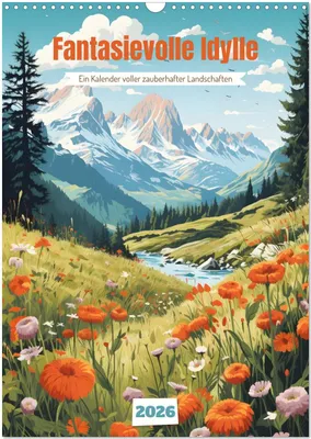 Produktbild von Fantasievolle Idylle (Wandkalender 2026 DIN A3 hoch), CALVENDO Monatskalender