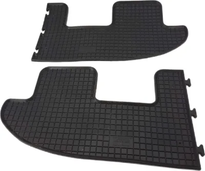 Produktbild von Gummifußmatten Gummimatten Matten Automarke 6teilig Schwarz