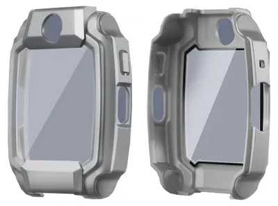Produktbild von Smartwatch Hülle + Schutzglas für Imoo Watch Phone Z11 Full Cover Case Grau