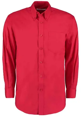 Image de Kustom Kit - Chemise « Premium » pour hommes à manches longues LT4986 (48,5 cm) (rouge)