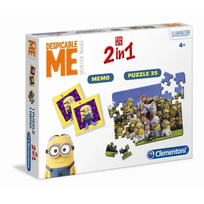Produktbild von 2 in 1 Minions - Memo und Puzzle