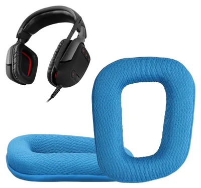 Produktbild von kwmobile 2x Ohr Polster für Logitech G430 / G35 / G930 / F450 Ohrpolster - Ersatz Ohrpolster - Kopfhörer Ersatzteile - Kopfhörer Ersatzpolster für