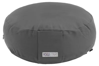 Produktbild von Yoga + Meditationskissen rund, graphit  Maße: 35cm x 15cm