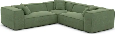 Produktbild von Strukturstoff Ecksofa Arelia Grün