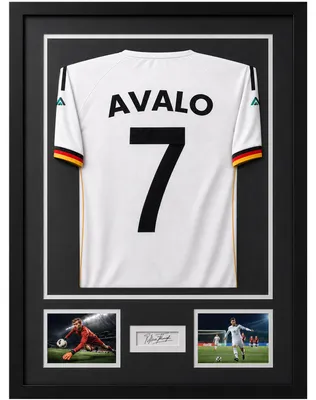 Produktbild von Avalo Objektrahmen Aluminium - Einrahmung Fußballtrikot - 3D Box Frame - 60x80 CM - Schwarz - Deep Frame - Trikot Einrahmung in Bilderrahmen
