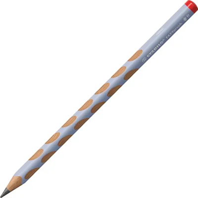 Produktbild von STABILO Ergonomischer Dreikant-Bleistift für Rechtshänder - EASYgraph in pastellblau - Einzelstift - Härtegrad HB graphitgrau