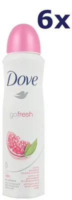 Produktbild von 6x Dove Deospray – Go Fresh Granatapfel 150 ml