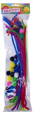 Obrázok produktu pre Kreatívna sada 30 kusov (ženilkový pom Pom)