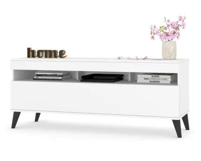 Produktbild von TV-Lowboard Fernsehschrank PLAY STEHEND Weiß Matt/Weiß Matt 120cm