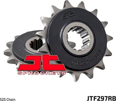 Produktbild von JTSPROCKETS Kettenritzel JTF297.15RB Vorne Chromstahl