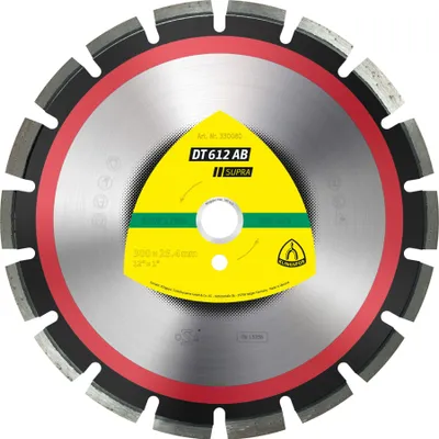 Produktbild von Klingspor DT 612 AB Diamanttrennscheiben, 400 x 3,6 x 20 mm 24 Segmente 40 x 3,6 x 10 mm, Weitverzahnt