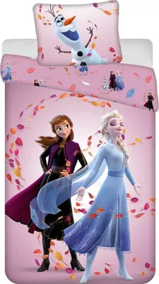 Immagine prodotto di Biancheria da letto Frozen in cotone 140x200 cm copripiumino + federa 60x80 cm con zip
