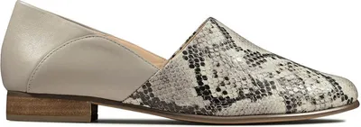 Immagine prodotto di Décolleté CLARKS Pure Tone da donna in pelle di serpente grigio 37