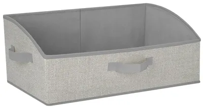 Productafbeelding van Cozary opbergbox met handgrepen, 28 liter, 1 stuk. Opvouwbare opbergmand van stof