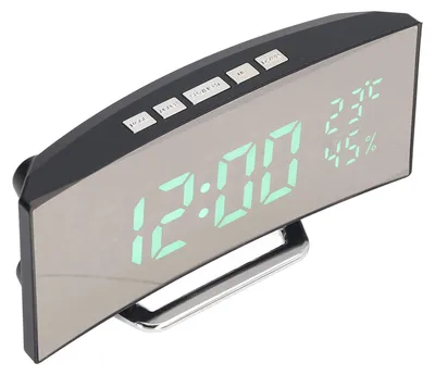 LED-Digitaluhr mit Doppelanzeige, Temperatur & Feuchte, Alarm, Nachtmodus