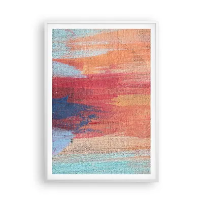 Produktbild von Gerahmtes Poster - Weißer Rahmen - Die Farben Farben Abstraktion - 70x100 cm - Wand Bild - Wanddeko - Wandbilder - Kunstposter - Wandposter - Bilderrahmen - Bilder - Kunstdruck - P2WPA70x100-5069