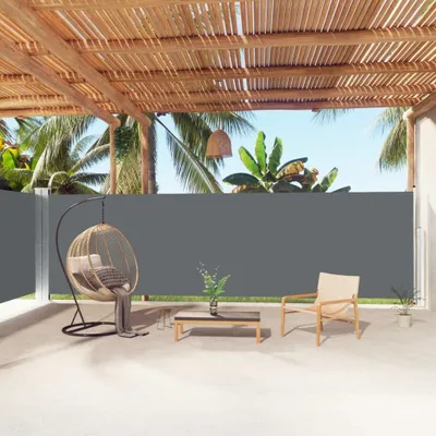 Produktbild von Seitenmarkise Ausziehbar Anthrazit 180x1000 cm