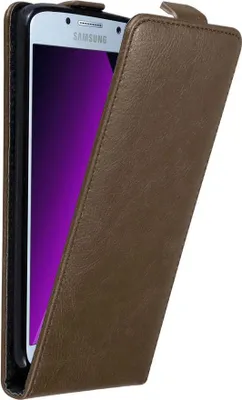 Obrázek produktu pro Cadorabo pouzdro pro Samsung Galaxy A5 2017 Ochranný kryt v hnědé barvě Flipové pouzdro Kryt na mobil