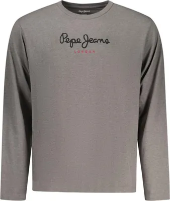 Produktbild von Stylisches Herren Langarmshirt in Grau aus nachhaltiger Baumwolle