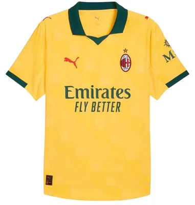 Image de Maillot de troisième choix AC Milan pour hommes, saison 25/26, modèle GT31323 (Taille S), couleur jaune/vert