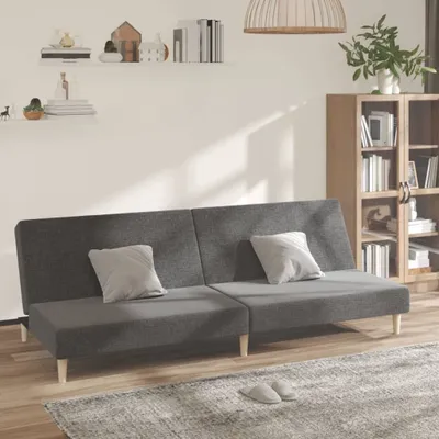 Produktbild von CLORIS Schlafsofa 2-Sitzer Hellgrau Stoff - Ecksofas LL0000254994