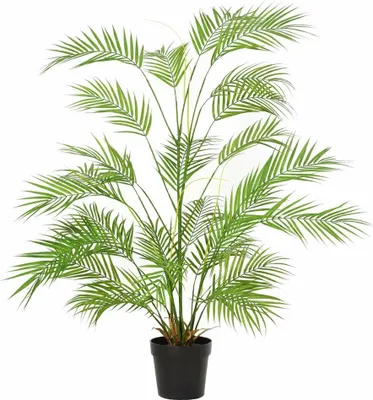 Obrázek produktu pro Umělá palma Areca 122 cm – umělá palma Areca – realistické palmové listy a přirozený vzhled