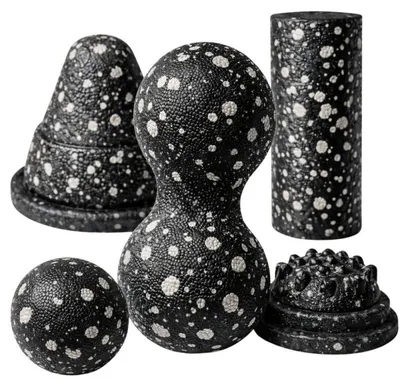 Produktbild von Verk 14729 5-in-1-Massageroller-Set aus EPP, schwarz