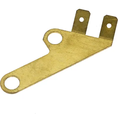Produktbild von Kontaktblech - Masseblech - Loch.ø 6,3 mm, Lochabstand 28,6 mm, Kabelschuh 6,3 mm