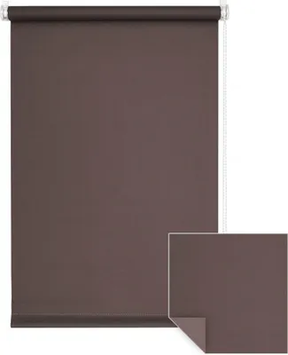 Produktbild von Victoria M. Klemmfix Verdunkelungsrollo, 120 x 150 cm, braun blickdicht, ohne Bohren, pflegeleicht
