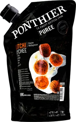 Produktbild von Food-United LITSCHI PÜREE Lychee-Frucht-Püree von Ponthier 6x 1KG