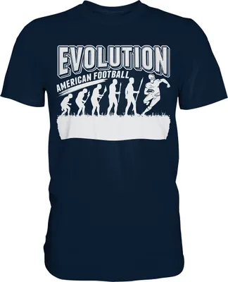 Produktbild von American Football Evolution T-Shirt – Navy / 3XL