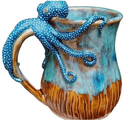 Produktbild von Kreatives 3D-Oktopus-Kaffeebecher - Kreatives Innenraumdekor