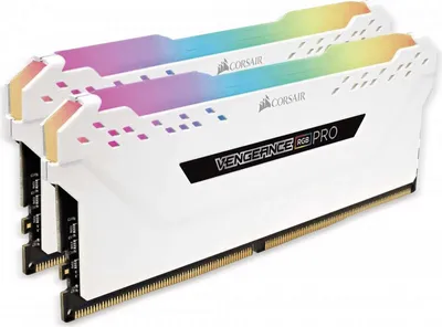 Produktbild von Corsair Vengeance RGB Pro Weiß 16GB Kit (2x8GB) DDR4-3200 CL16 DIMM Arbeitsspeicher