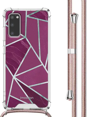 Immagine prodotto di Custodia di design imoshion con cinturino Samsung Galaxy S20 - Bordeaux Graphic