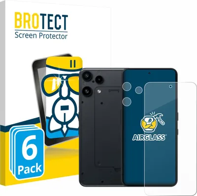 Produktbild von 6x BROTECT Schutzglas für Nothing Phone (3a) Lite (Display+Kamera) Schutzfolie Panzer Folie Glas Display Schutz klar