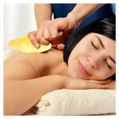 Produktbild von 2 Stück Horn Gua Sha Massagewerkzeug für das Gesicht