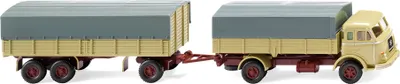 Produktbild von Wiking LKW Henschel PrHz grünbeige 041702