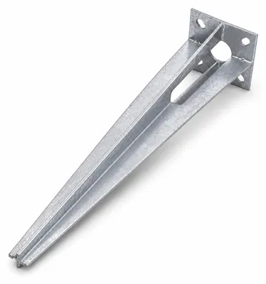 Produktbild von Bodenhülse Einschlaghülse für Ø 34 mm Bodeneinschlaghülse 50 cm Länge Zaunpfahl verzinkt Aufnahme 100x100 mm