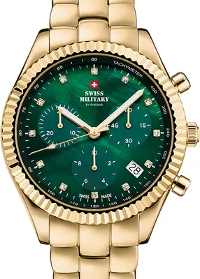 Immagine prodotto di Militare svizzero SM30207.04 Elegante cronografo Damenuhr 38 mm 5ATM