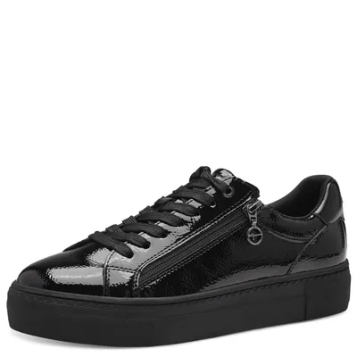 Productafbeelding van Tamaris dames sneaker, synthetisch materiaal, zwart, maat 42 EU