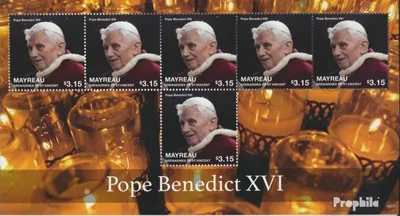Produktbild von Briefmarken St. Vincent - Mayreau 2014 Mi 272 Kleinbogen (kompl.Ausg.) postfrisch Papst Benedikt XVI.